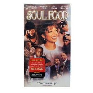 Soul Food 1997 VHS Vivica A Fox Vanessa Williams Family Comedy Drama W/Cookbook
